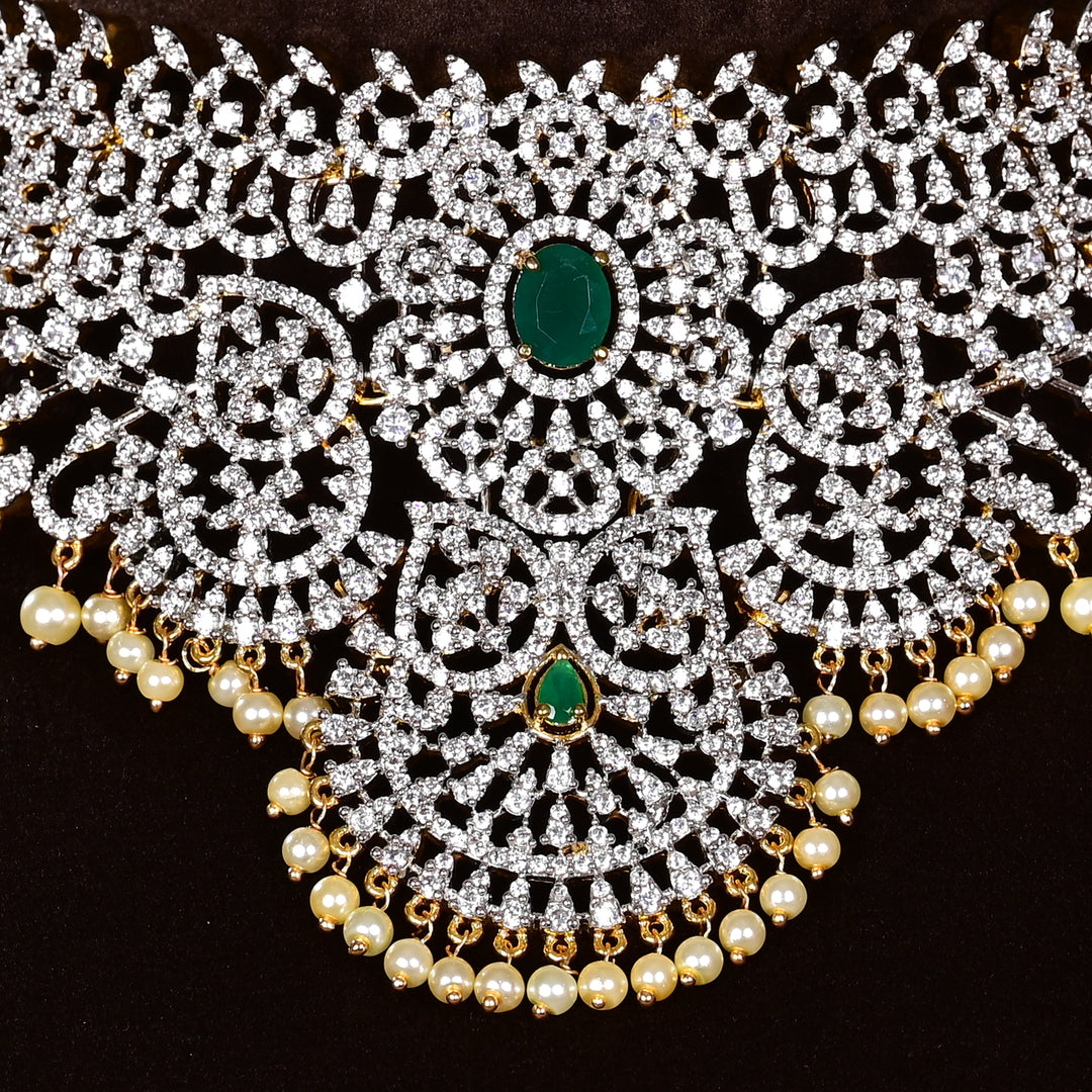 CZ Emerald Choker