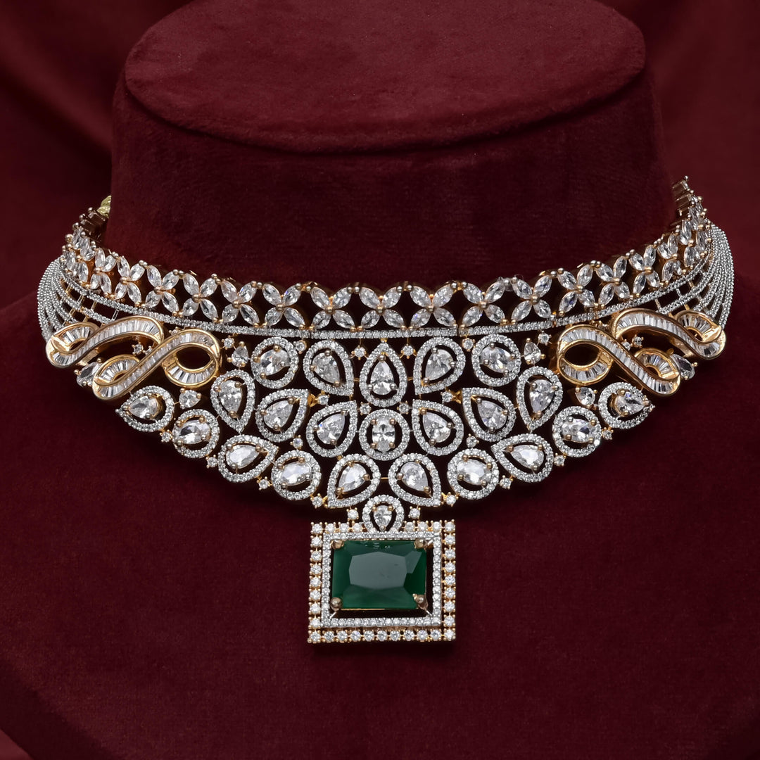 CZ Emerald Choker