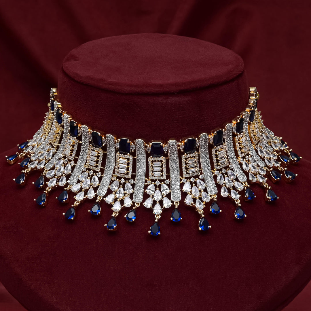 CZ Blue Sapphire Choker
