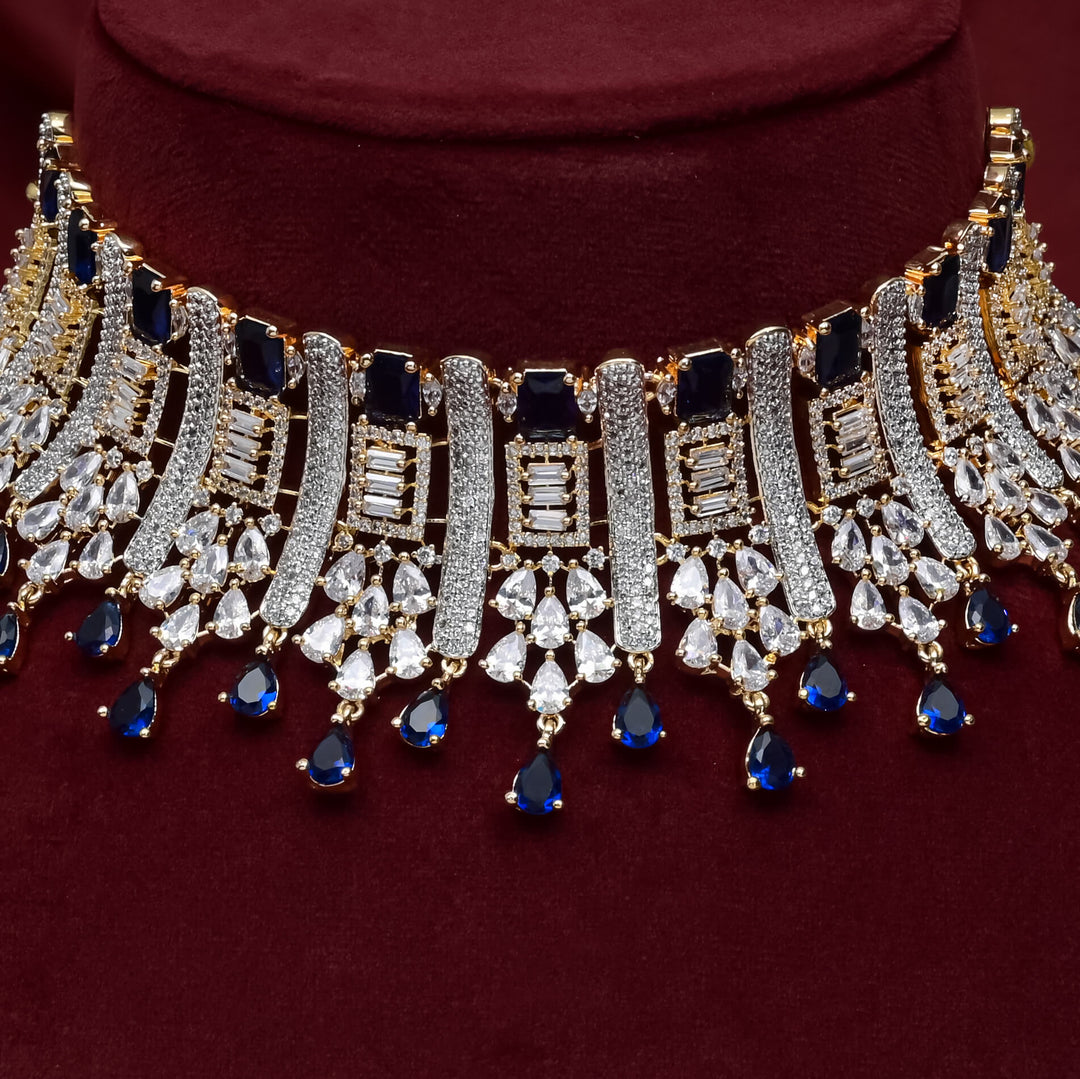 CZ Blue Sapphire Choker
