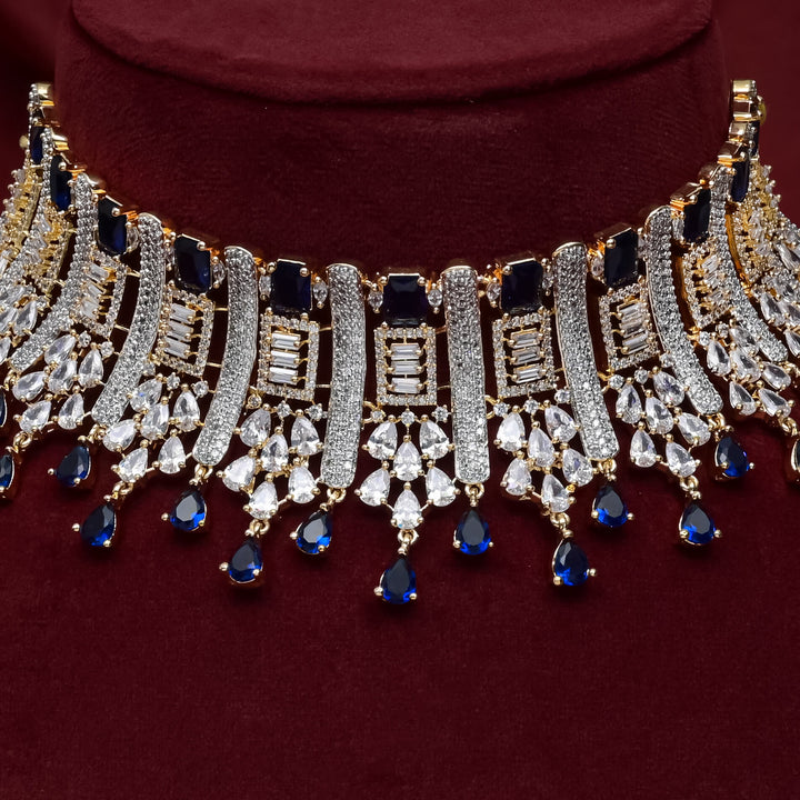 CZ Blue Sapphire Choker