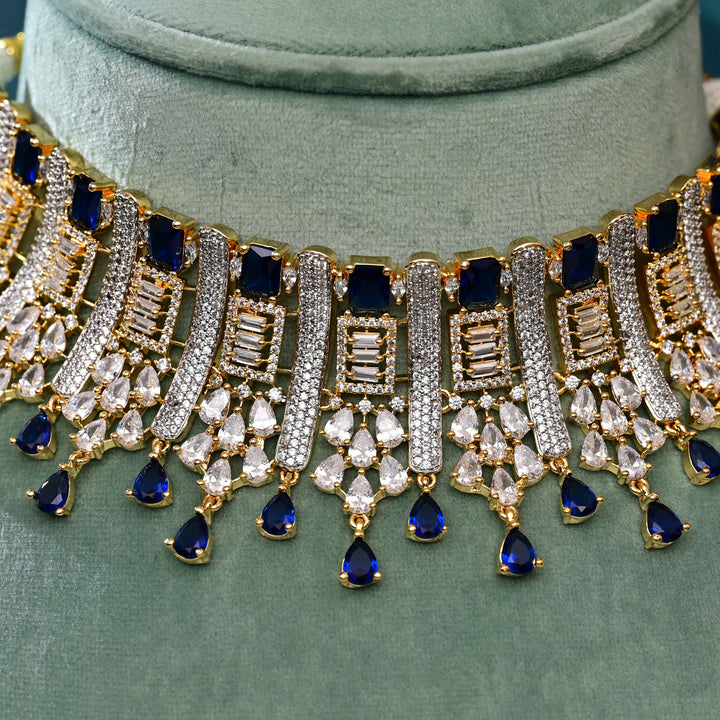CZ Blue Sapphire Choker