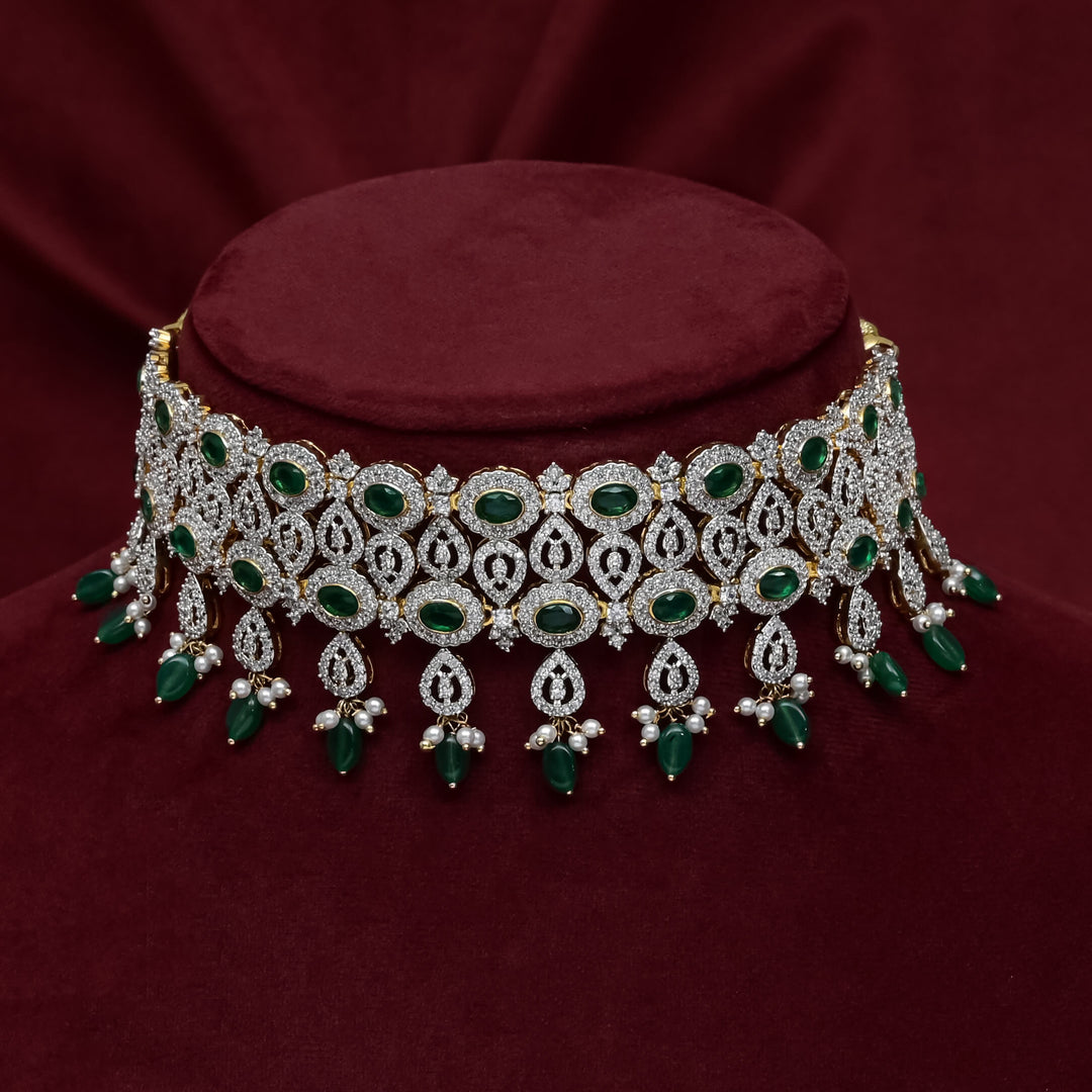 CZ Emerald Choker