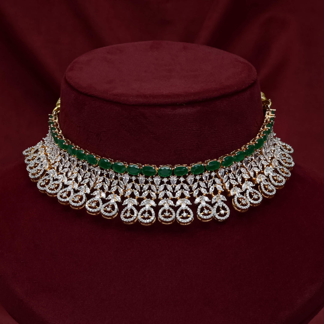 CZ Emerald Choker