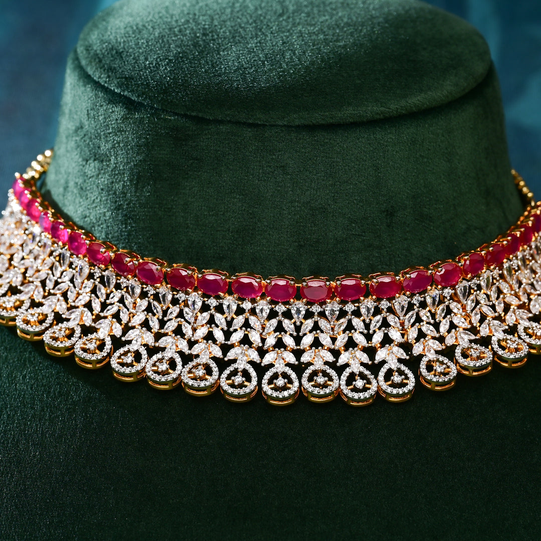 CZ Ruby Choker
