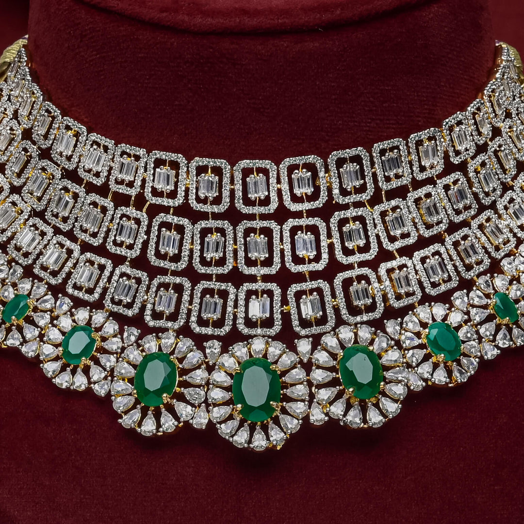 CZ Emerald Choker