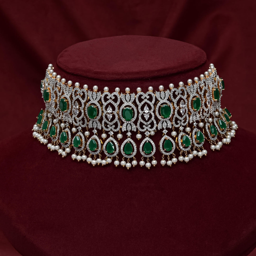 CZ Emerald Choker