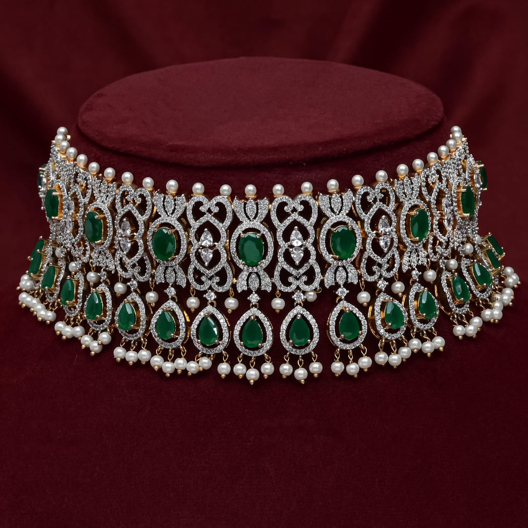 CZ Emerald Choker