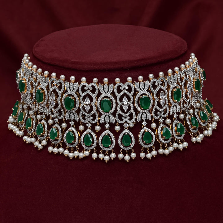 CZ Emerald Choker