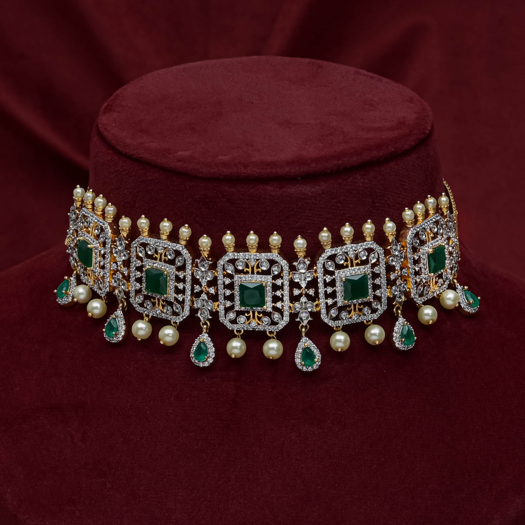 CZ Emerald Choker