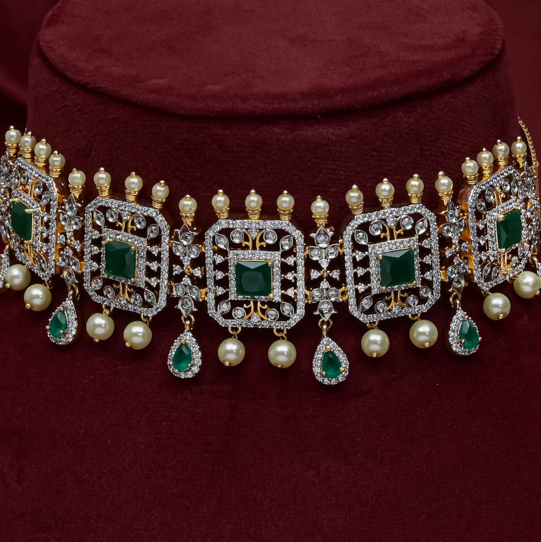 CZ Emerald Choker