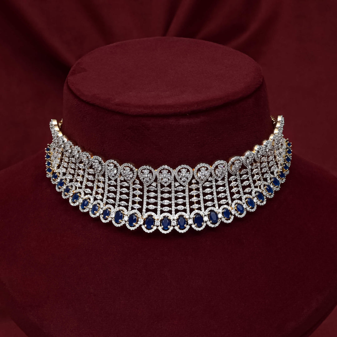 CZ Sapphire Choker