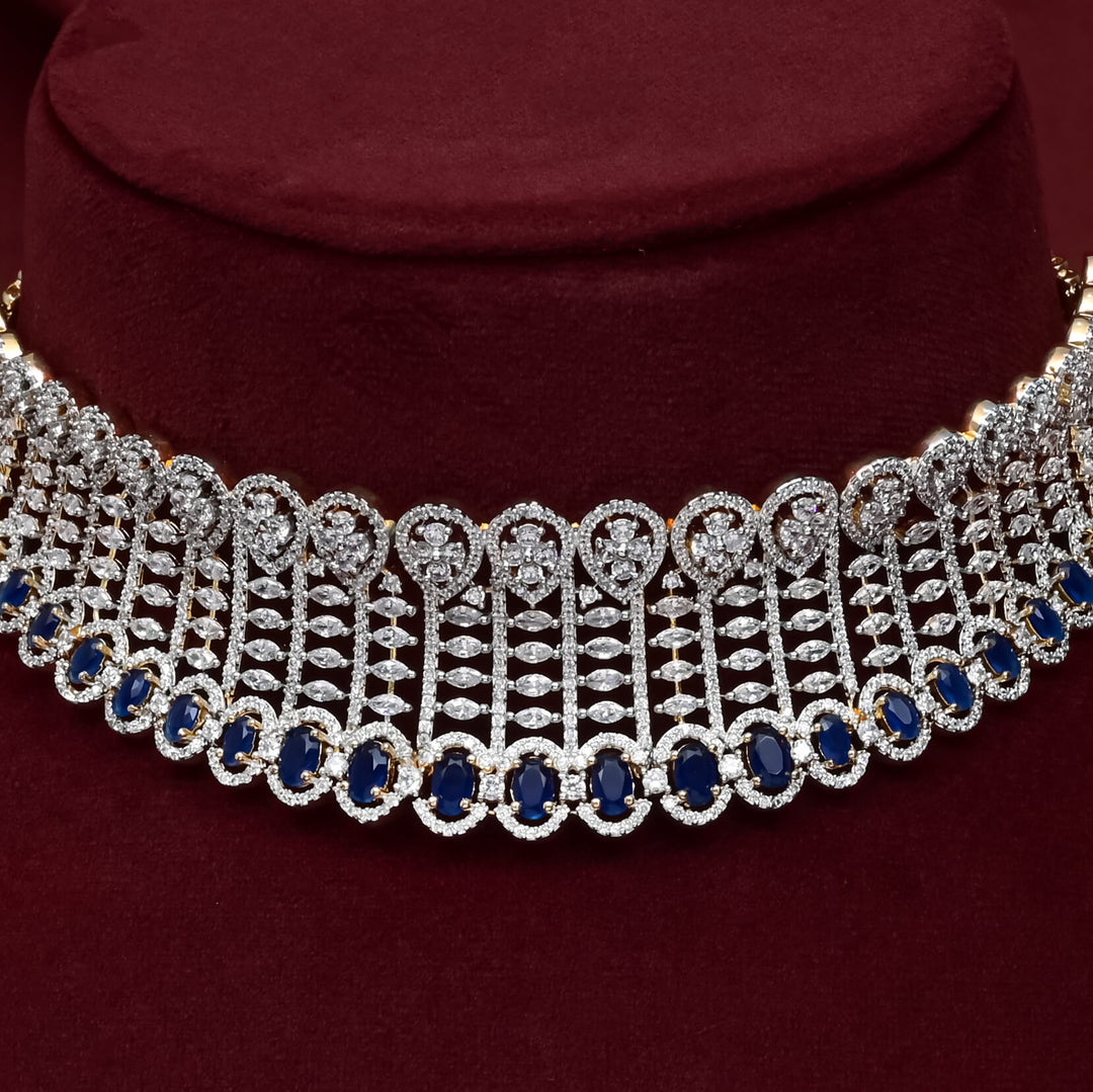 CZ Sapphire Choker
