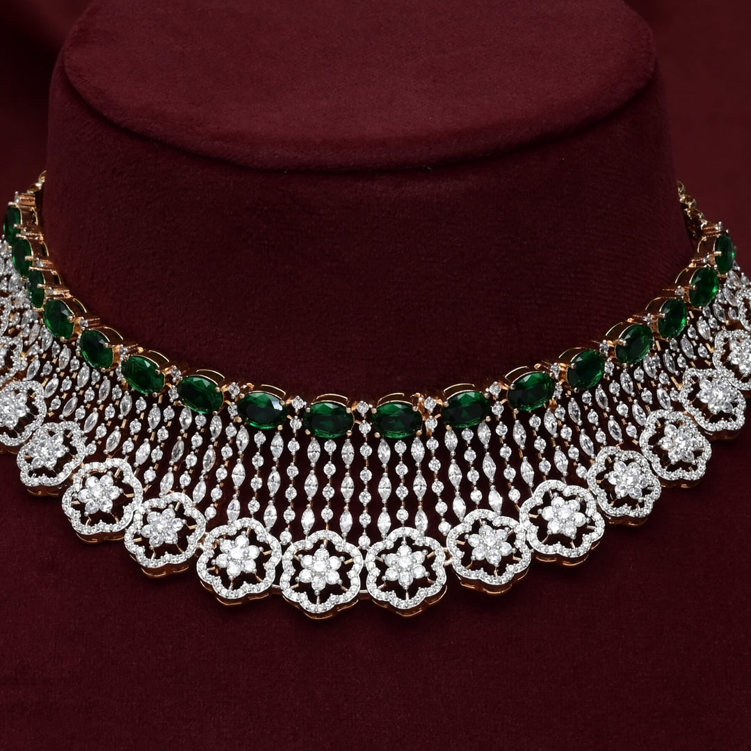 CZ Emerald Choker