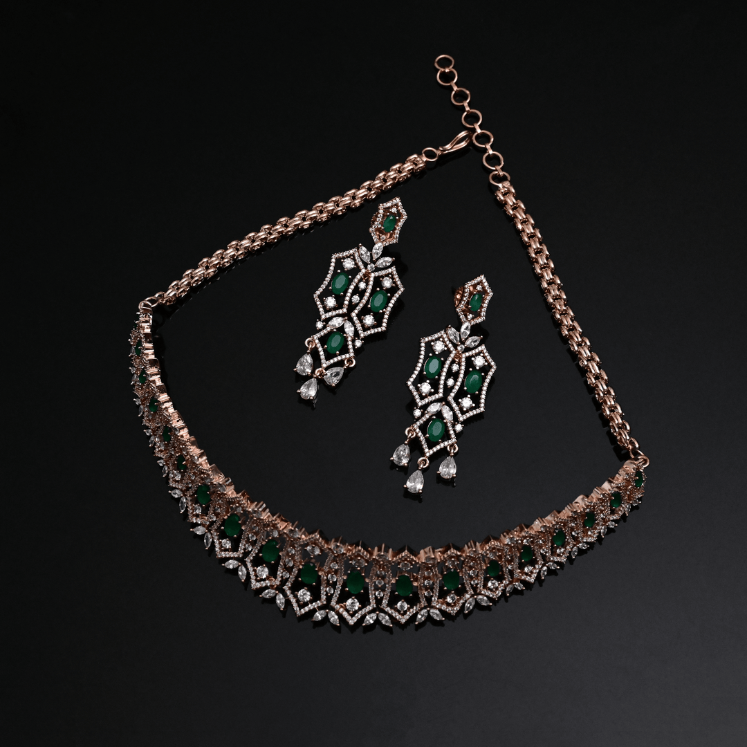 CZ Emerald Choker