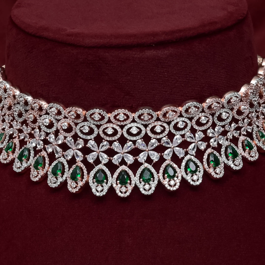 CZ Emerald Choker