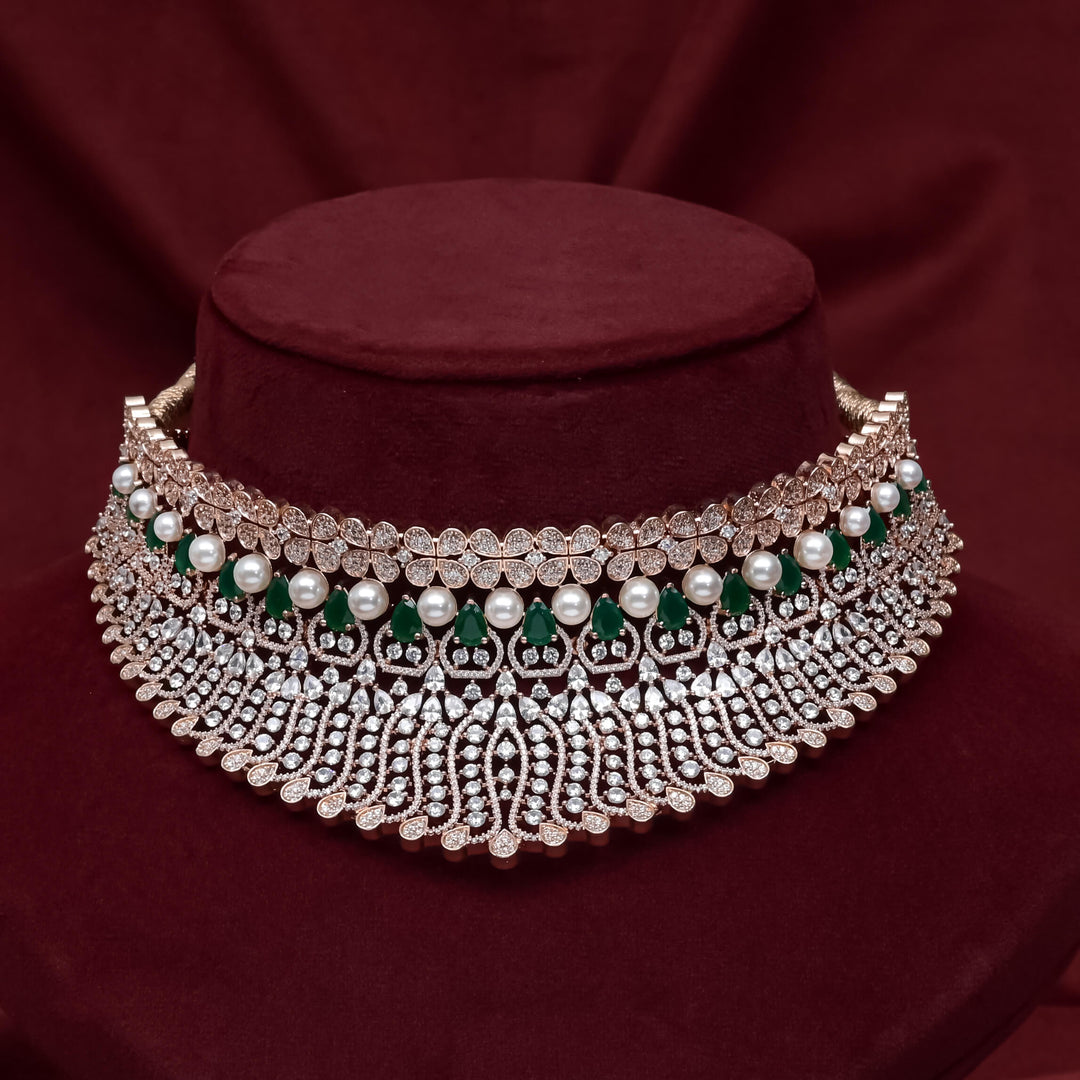 CZ Emerald Choker