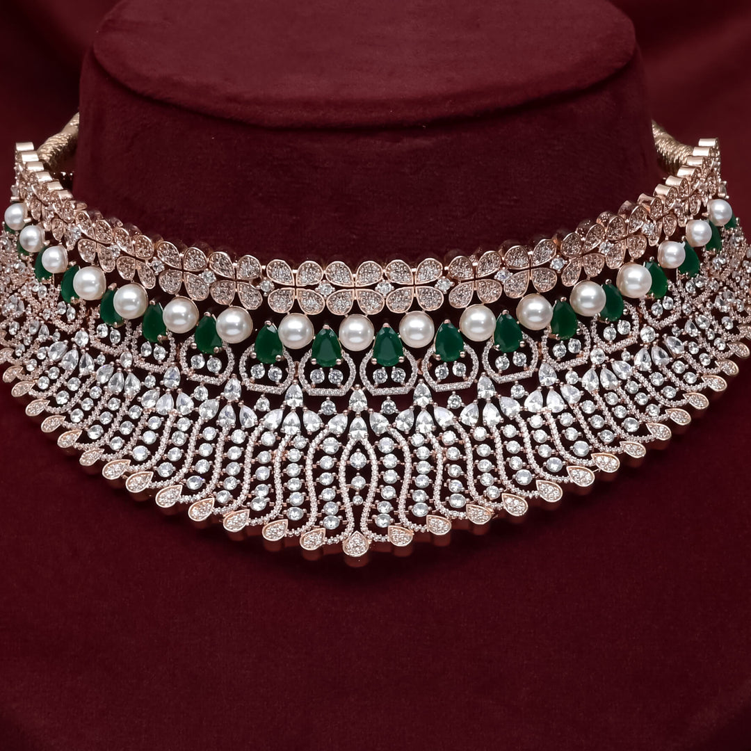 CZ Emerald Choker