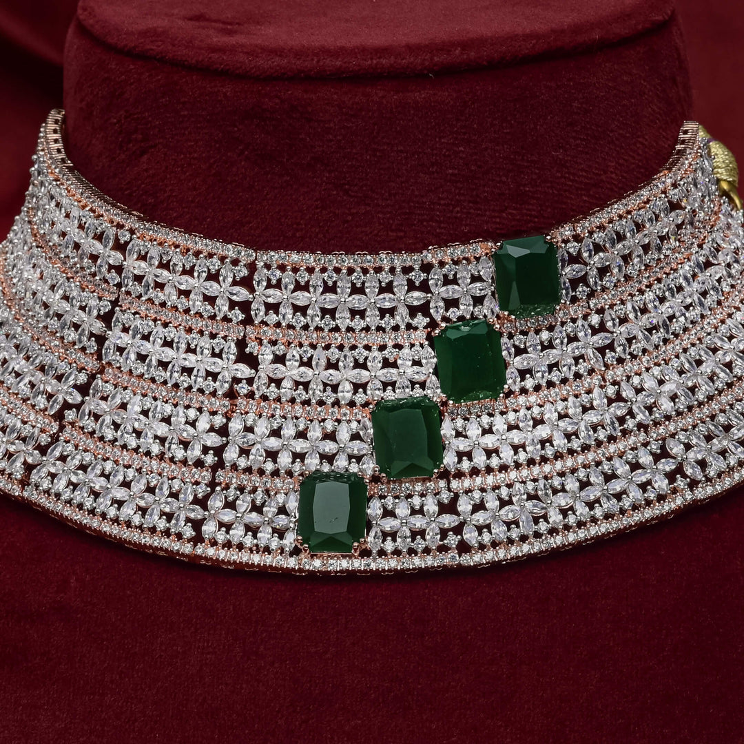 CZ Emerald Choker