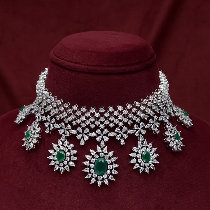 CZ Emerald Choker