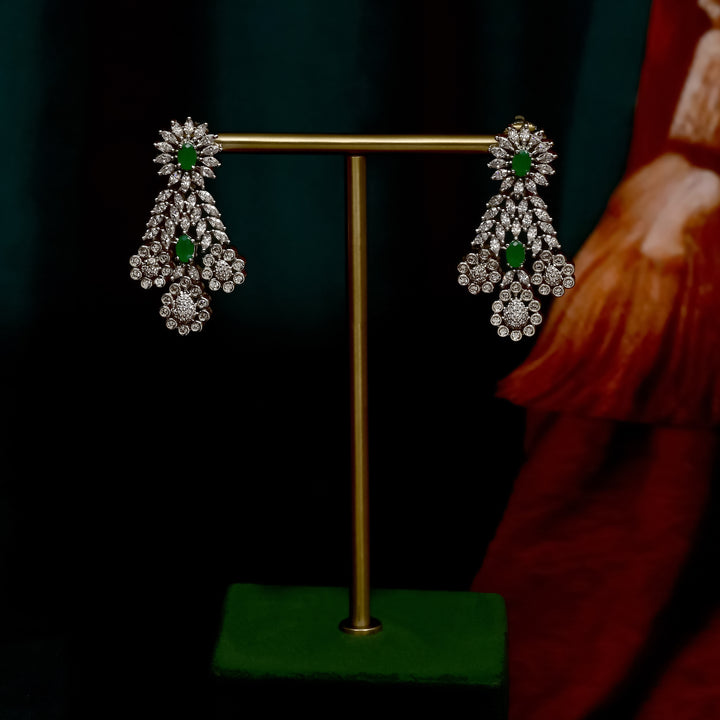 CZ Emerald Necklace Set