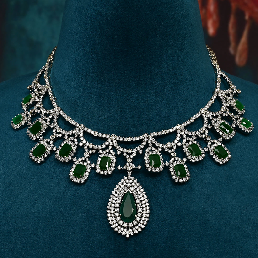 CZ Emerald Necklace