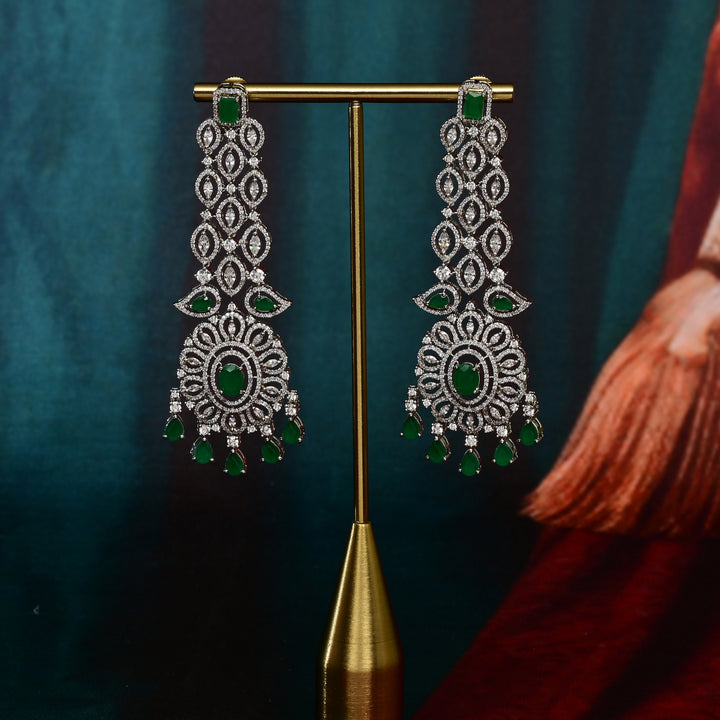 CZ Emerald Necklace Set
