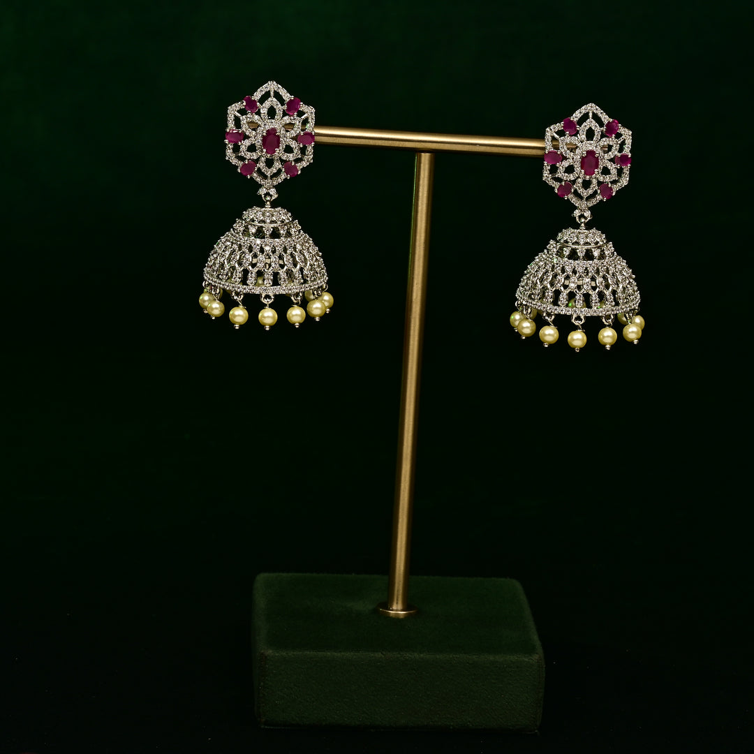 CZ Ruby Necklace