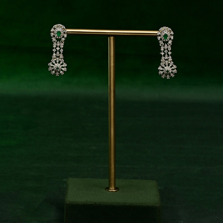 CZ Emerald Necklace Set