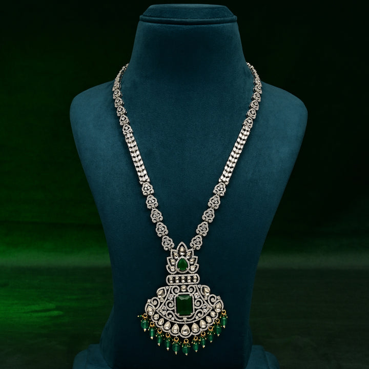 CZ Emerald Necklace Set