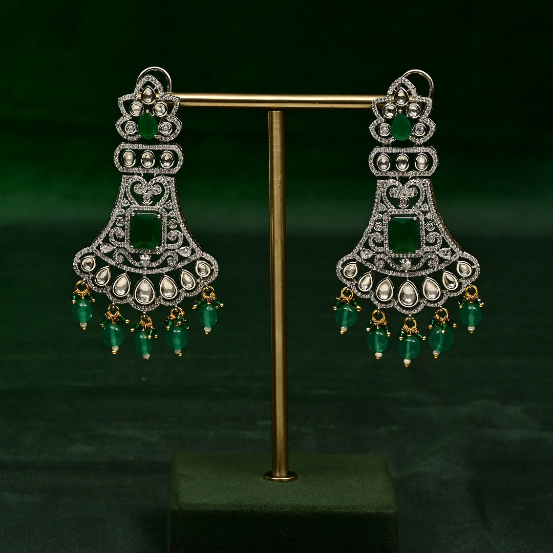 CZ Emerald Necklace Set