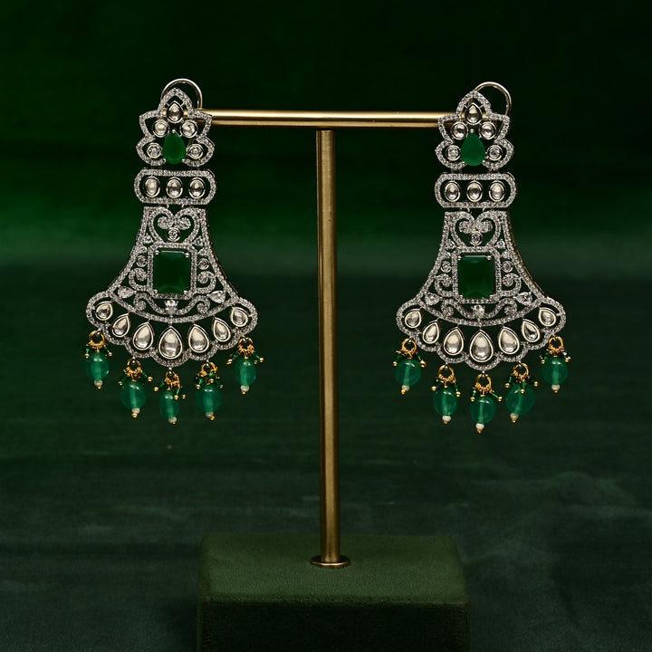 CZ Emerald Necklace Set
