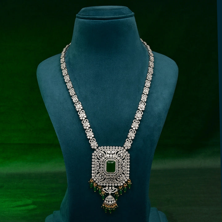 CZ Emerald Necklace Set