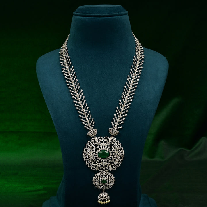 CZ Emerald Necklace Set