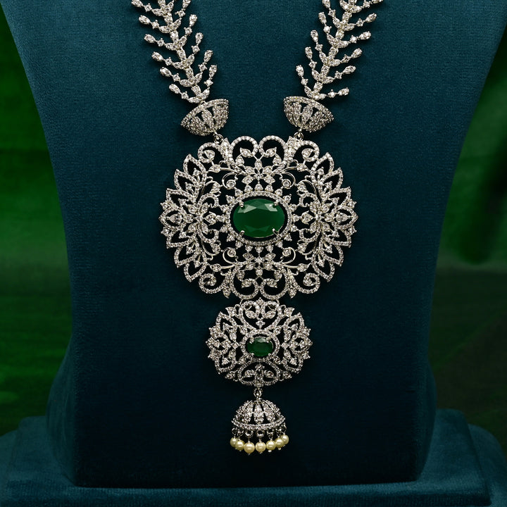 CZ Emerald Necklace Set
