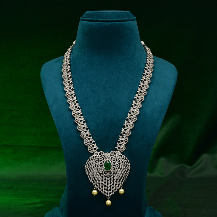 CZ Emerald Necklace Set
