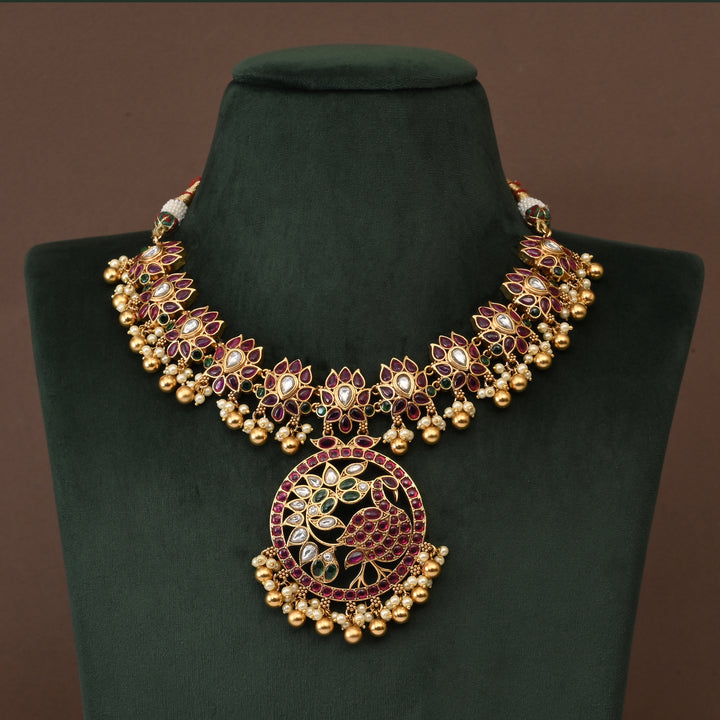 Temple Necklace Set
