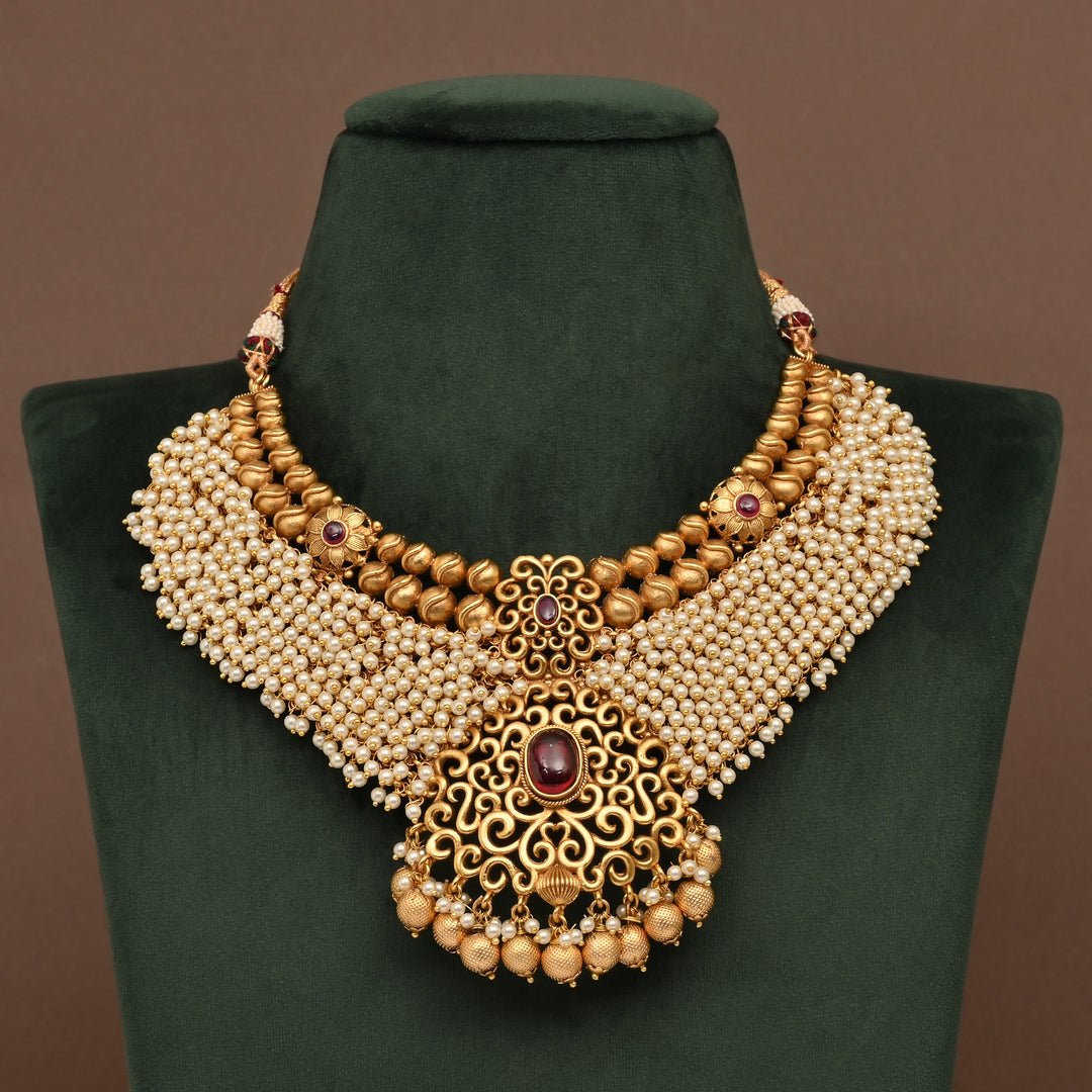 Temple Necklace Set