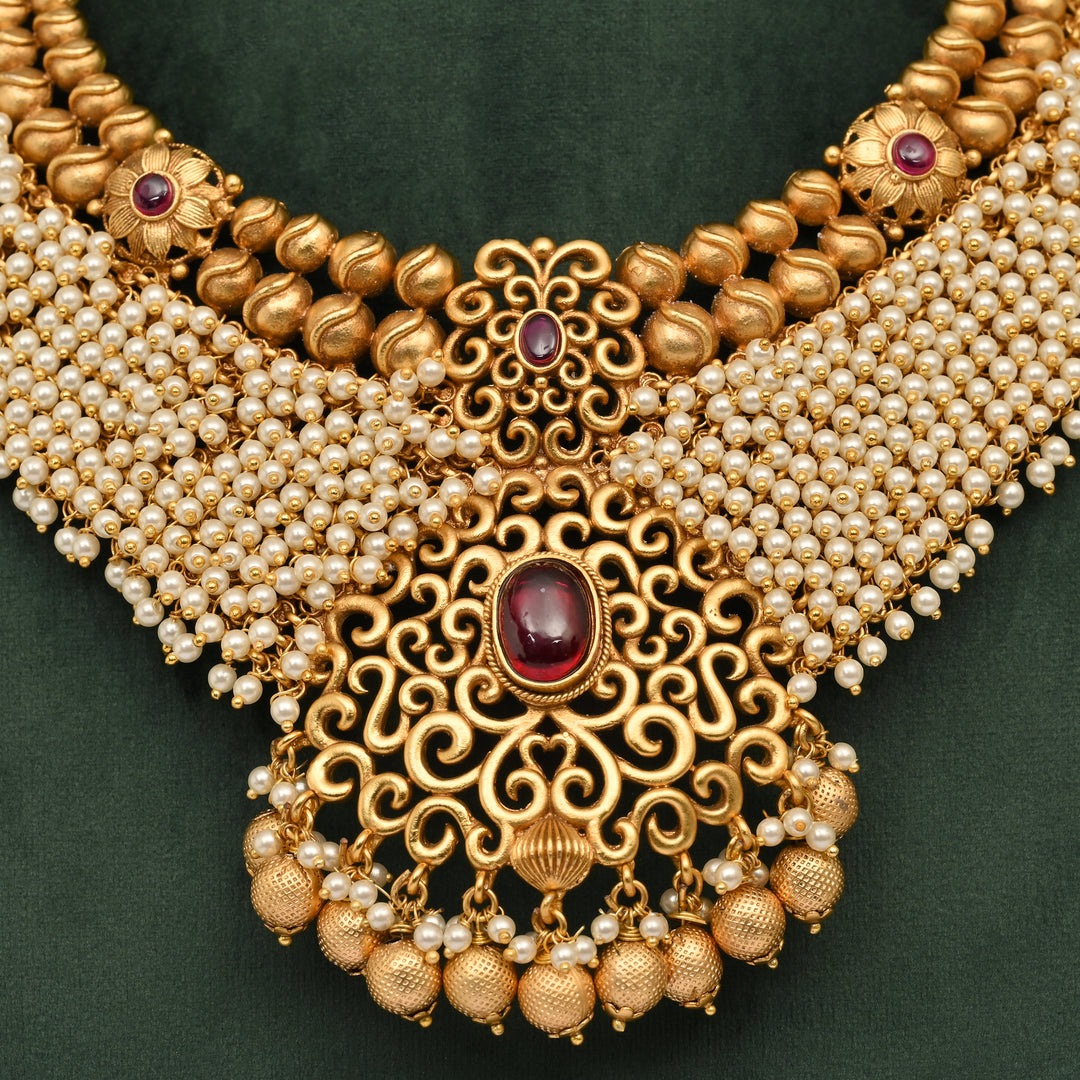 Temple Necklace Set