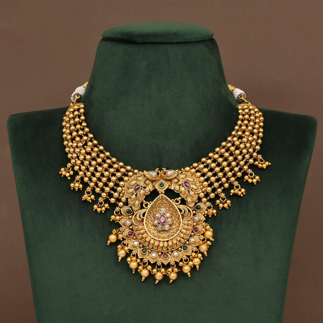 Temple Necklace Set