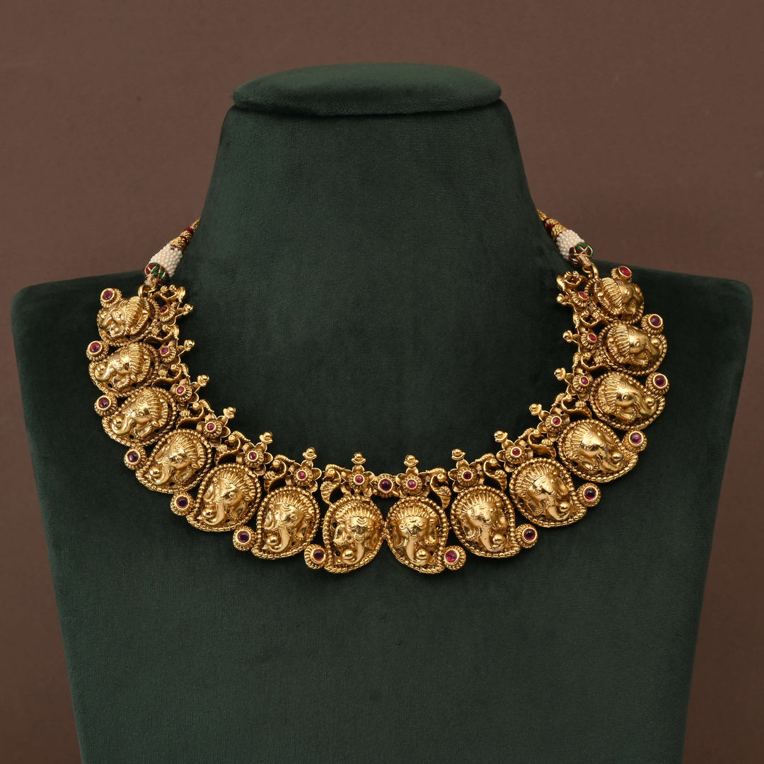 Temple Necklace Set