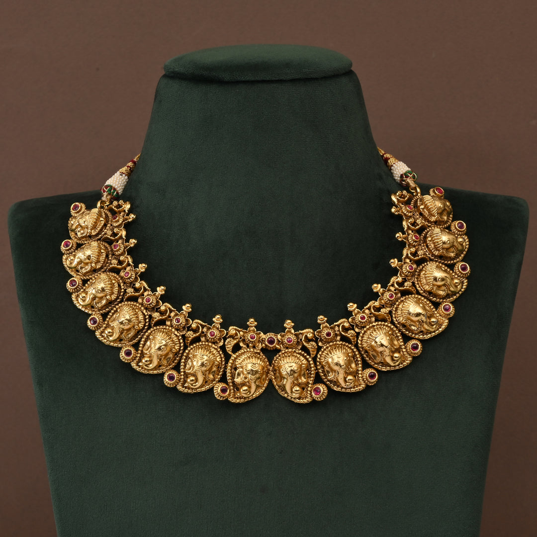 Temple Necklace Set
