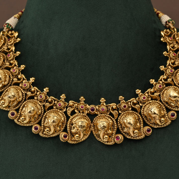Temple Necklace Set