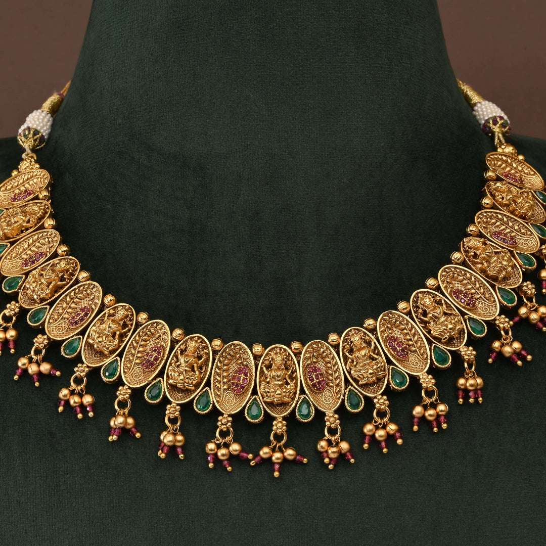 Temple Necklace Set