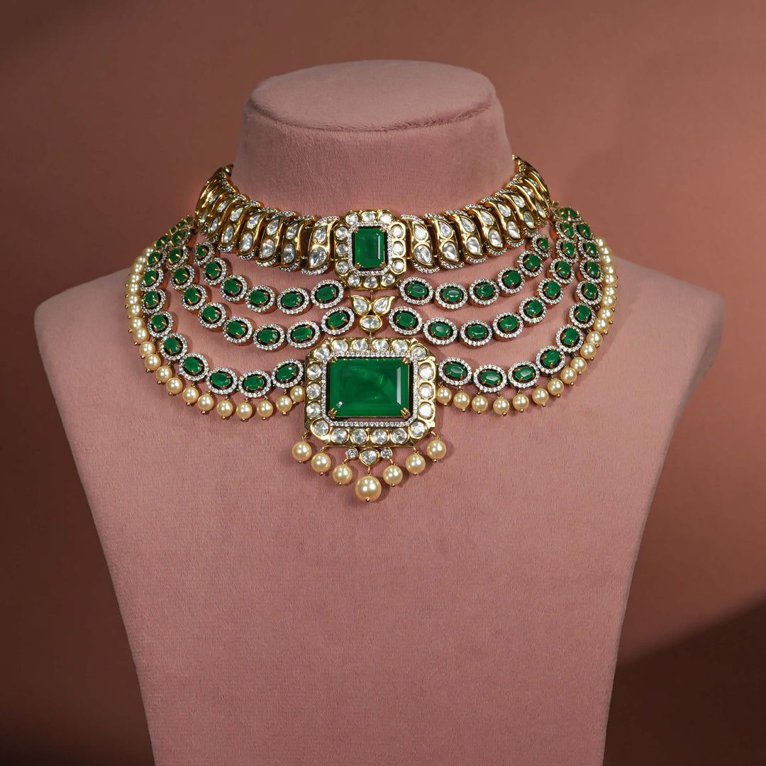 Moissanite Necklace Set