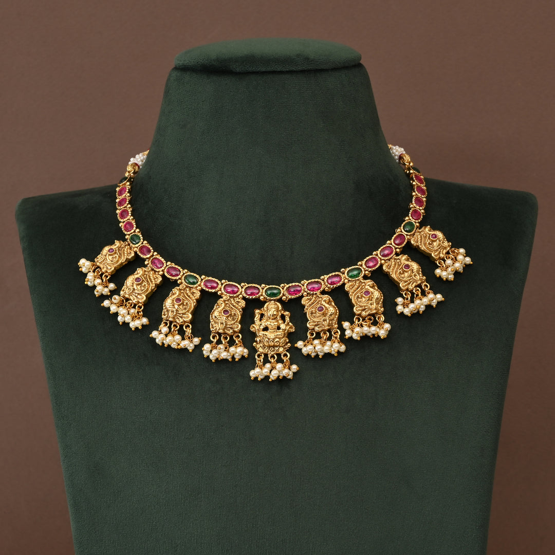 Temple Necklace Set