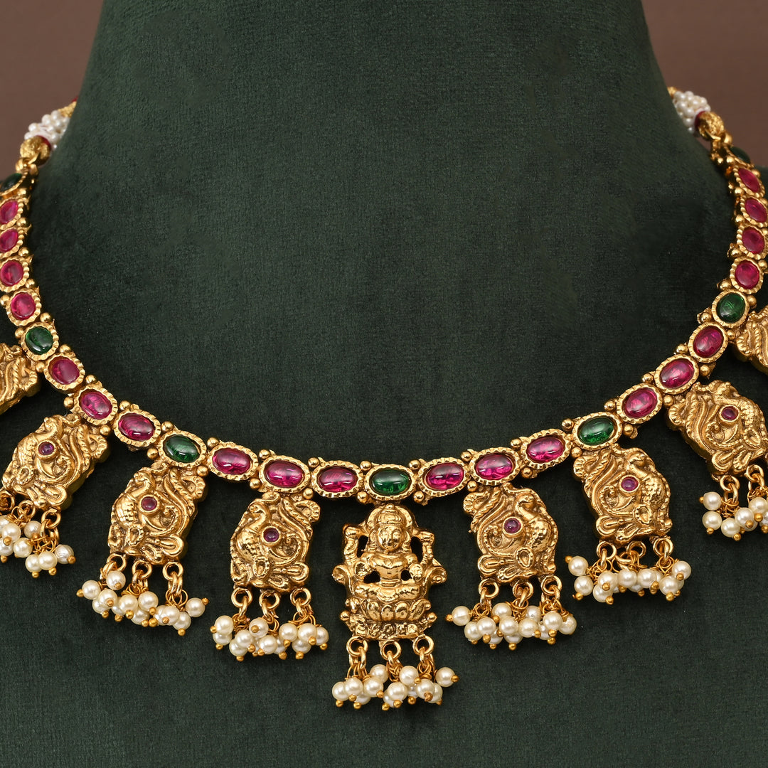 Temple Necklace Set
