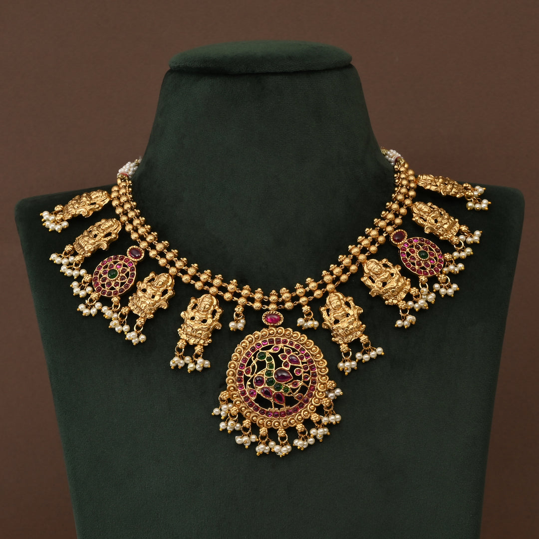 Temple Necklace Set