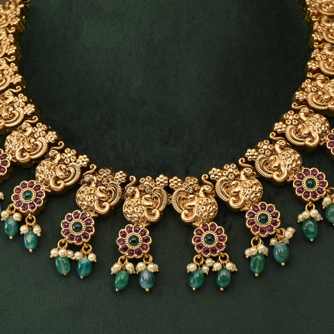 Temple Necklace Set