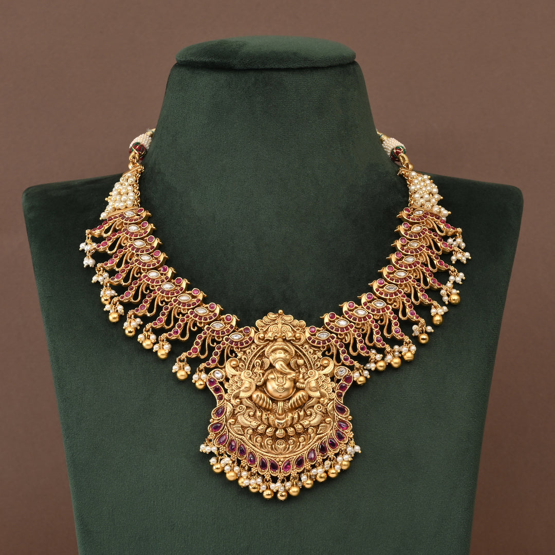 Temple Necklace Set